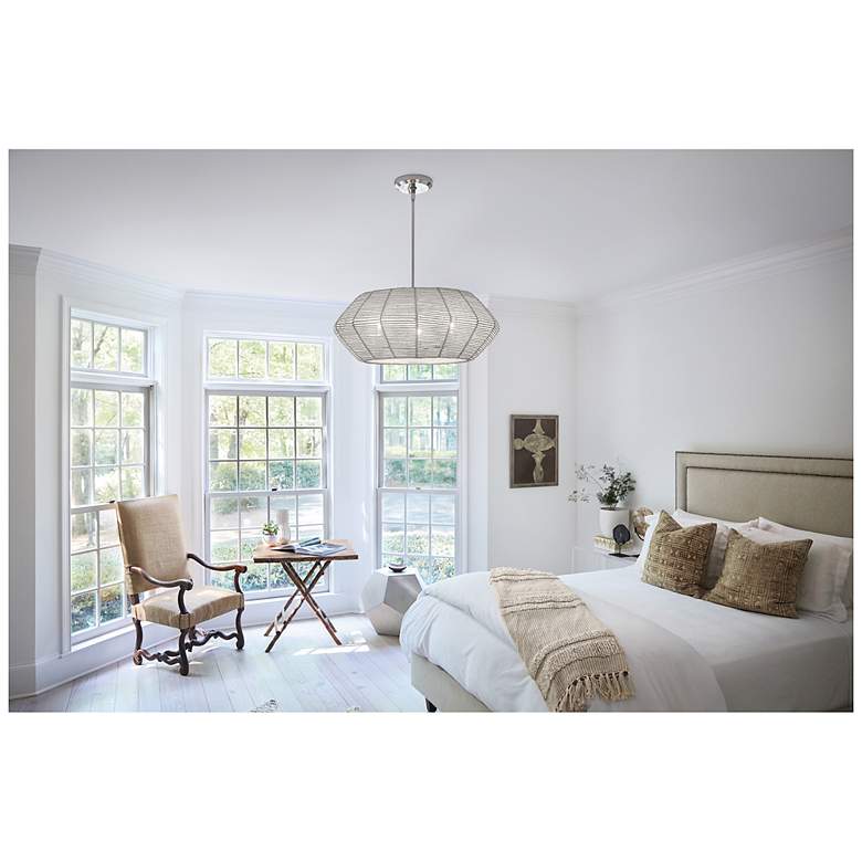 Image 5 Chandelier Luca-Small Convertible Drum-Polished Chrome more views
