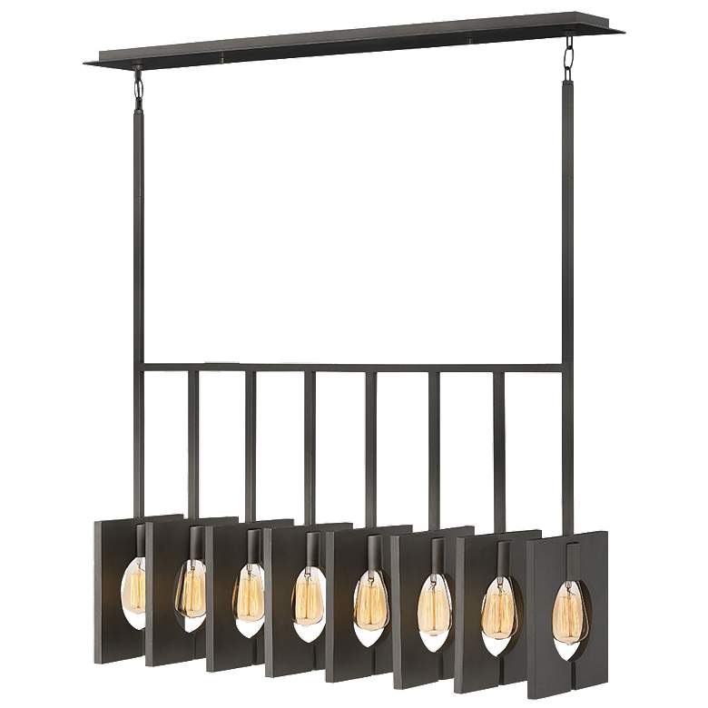 Image 1 Chandelier Ludlow-Eight Light Linear-Brushed Graphite