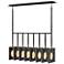 Chandelier Ludlow-Eight Light Linear-Brushed Graphite