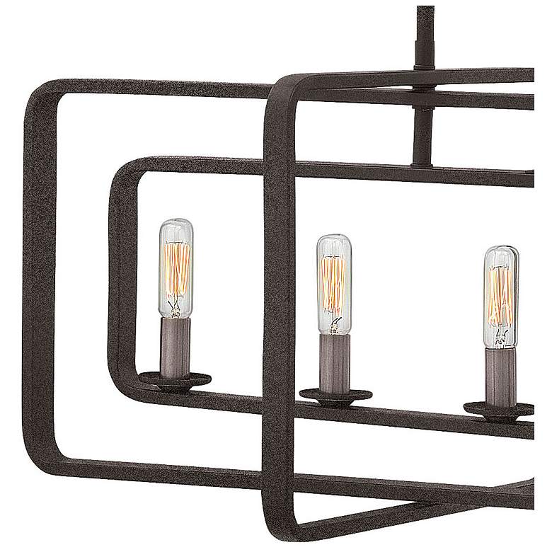 Image 3 Chandelier Quentin-Six Light Linear-Aged Zinc more views
