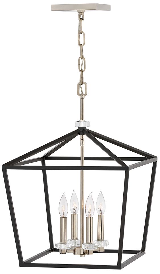 black frame chandelier