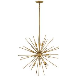 Chandelier Tryst-Medium Orb-Burnished Gold