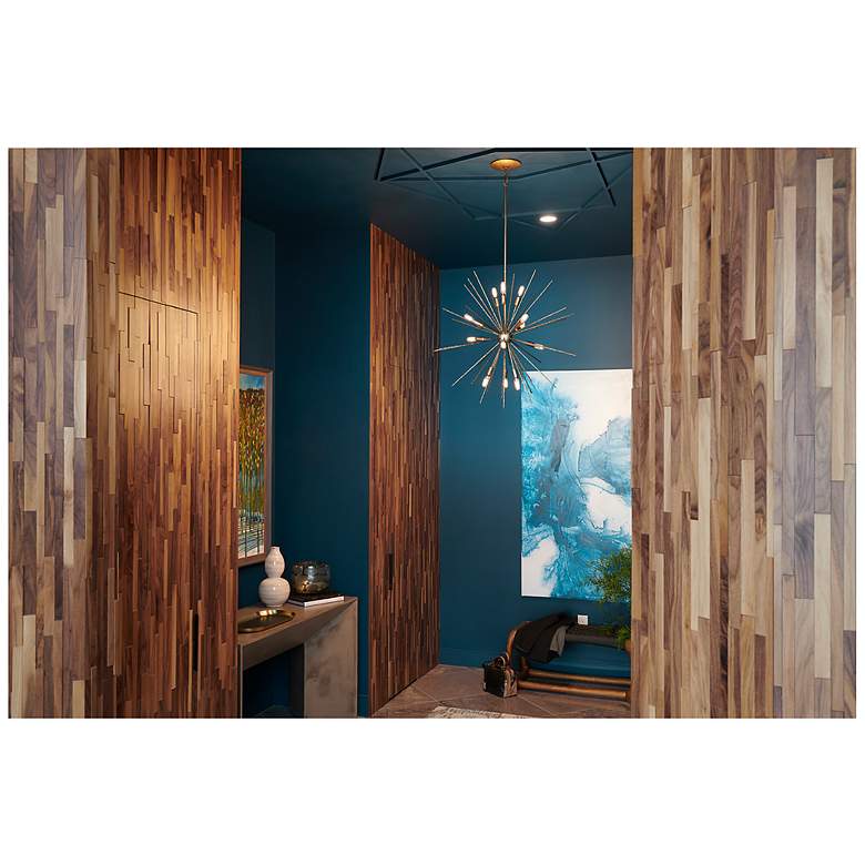 Image 5 Chandelier Tryst-Medium Orb-Burnished Gold more views