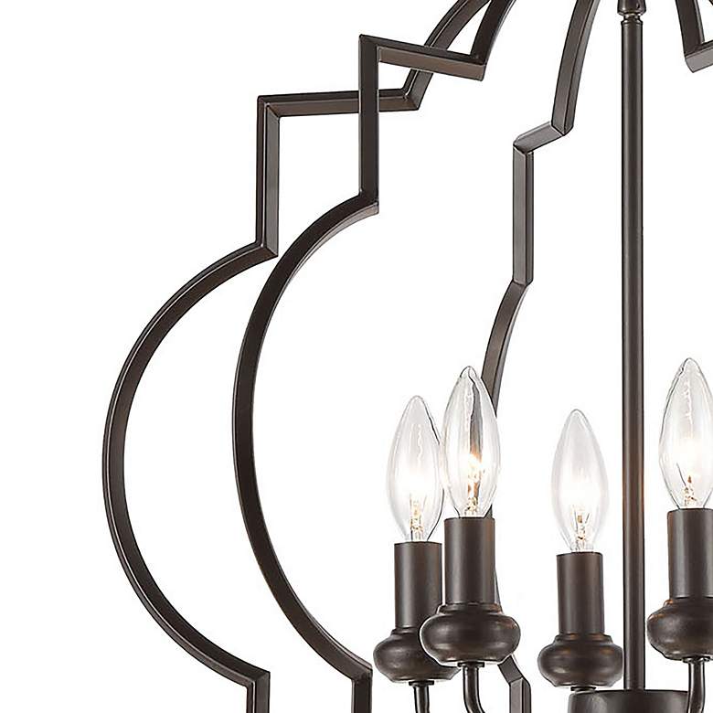 Image 3 Chandette 22 inch Wide 6-Light Chandelier - Oil Rubbed Bronze more views