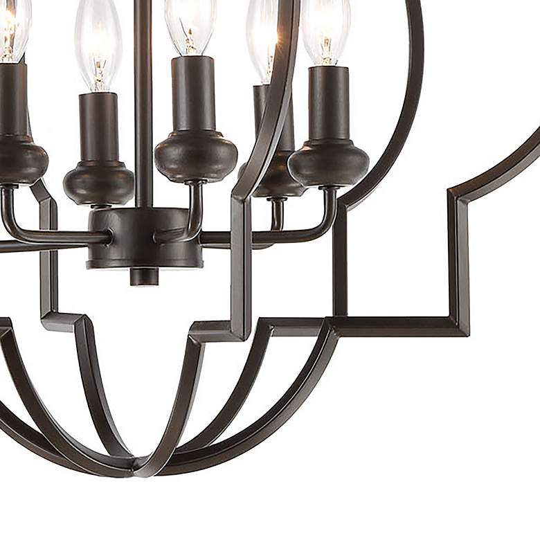 Image 4 Chandette 22 inch Wide 6-Light Chandelier - Oil Rubbed Bronze more views