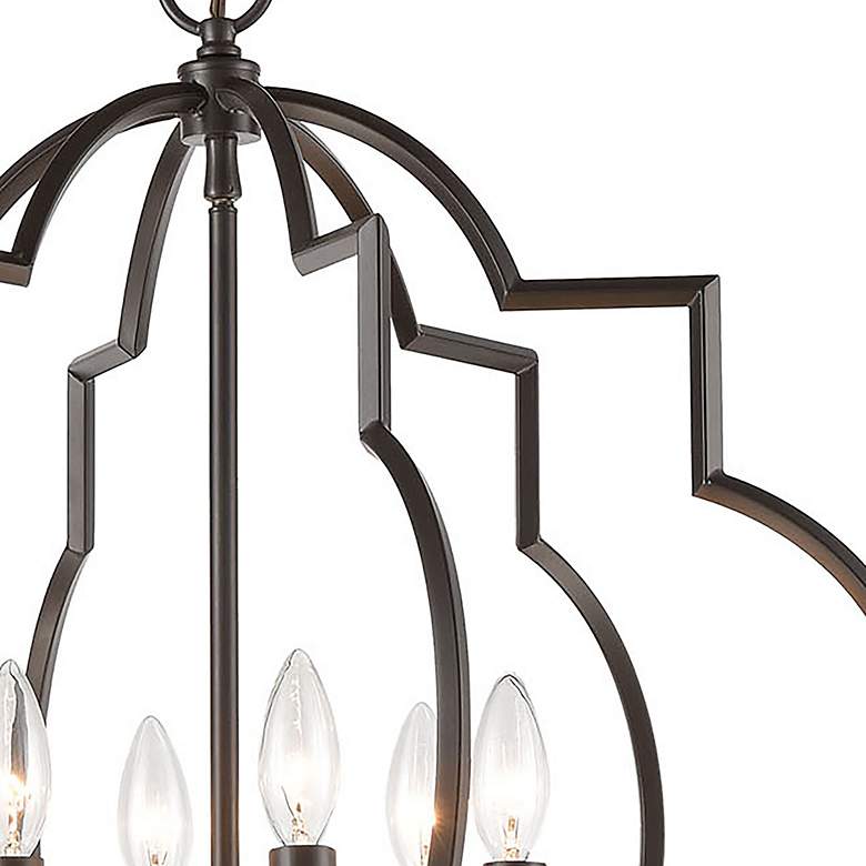 Image 5 Chandette 22 inch Wide 6-Light Chandelier - Oil Rubbed Bronze more views