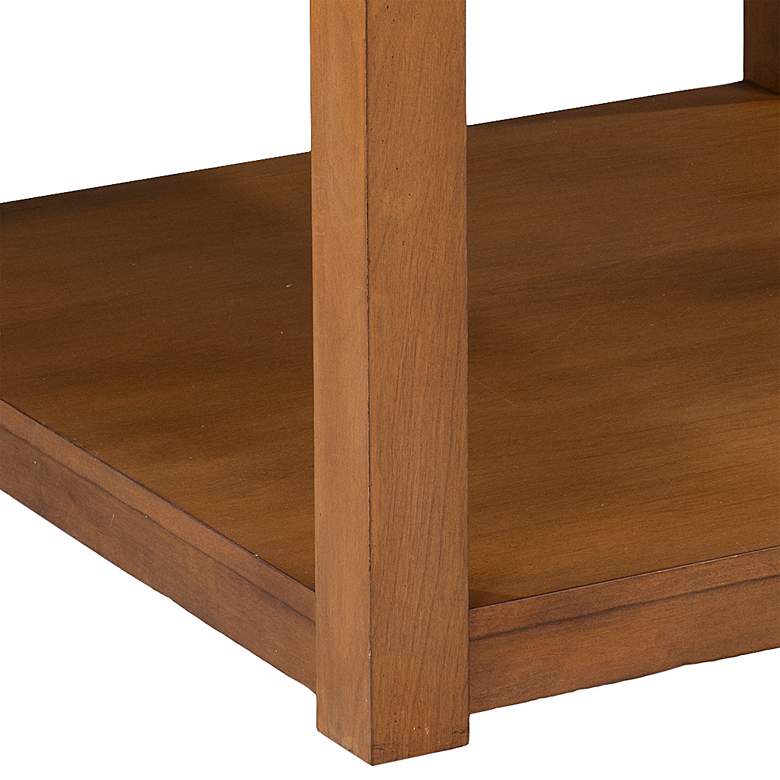 Image 4 Chandlen 30" Wide White and Natural Square Cocktail Table more views