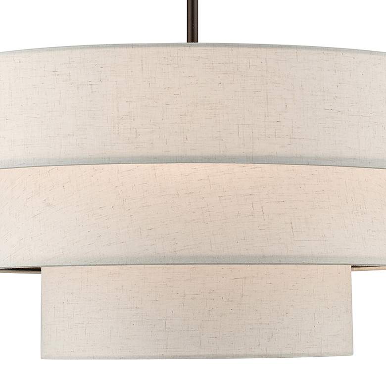 Image 3 Chandler 23" Wide English Bronze 3-Tier Chandelier more views