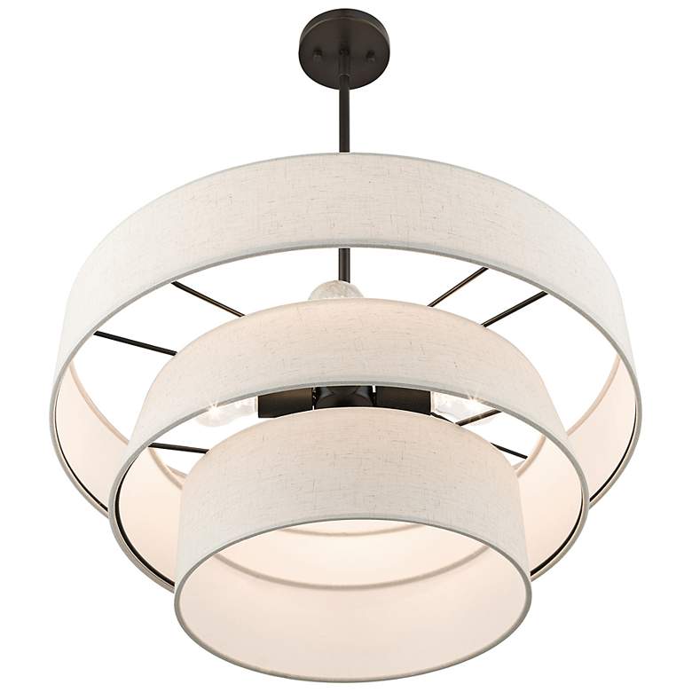 Image 6 Chandler 23" Wide English Bronze 3-Tier Chandelier more views