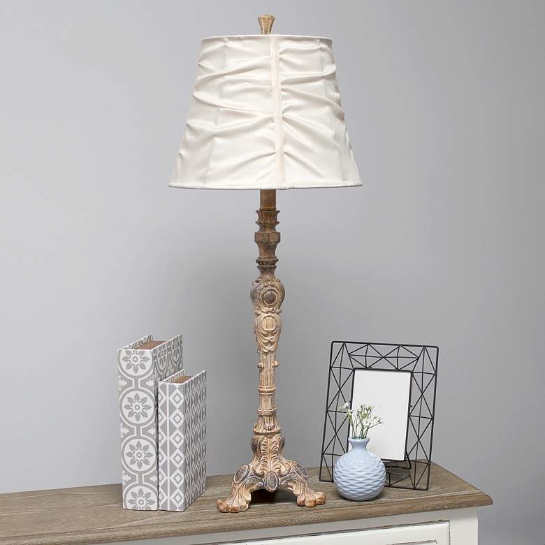 Image 1 Chandler 31" High Traditional Cream Finish Buffet Table Lamp