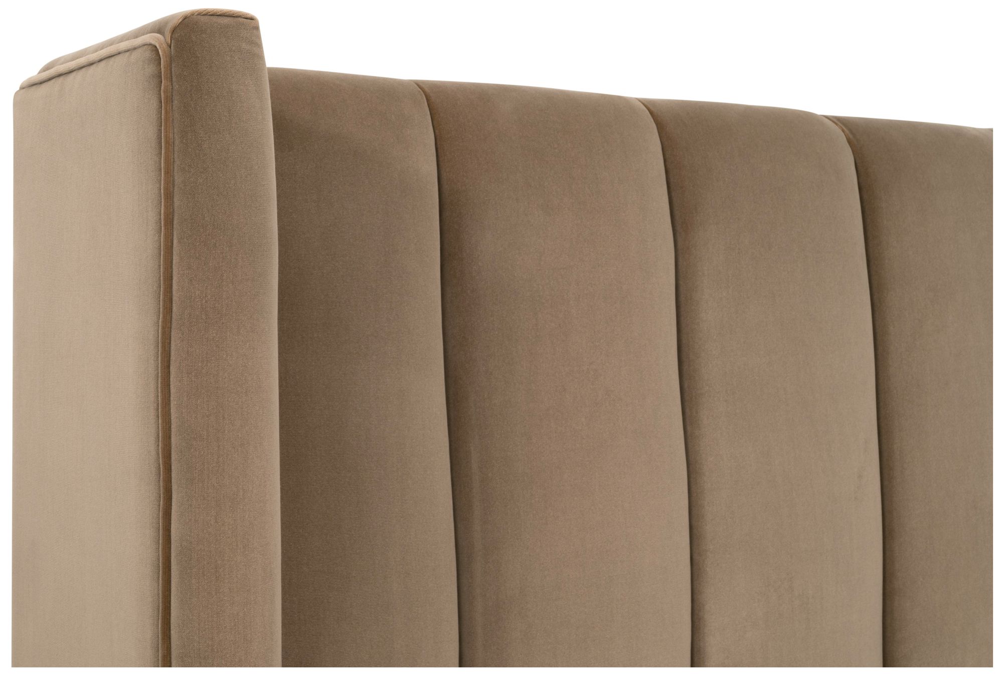 Image 7 Chandler Cal King Bed, Caramel Velvet, Natural Gray Oak more views