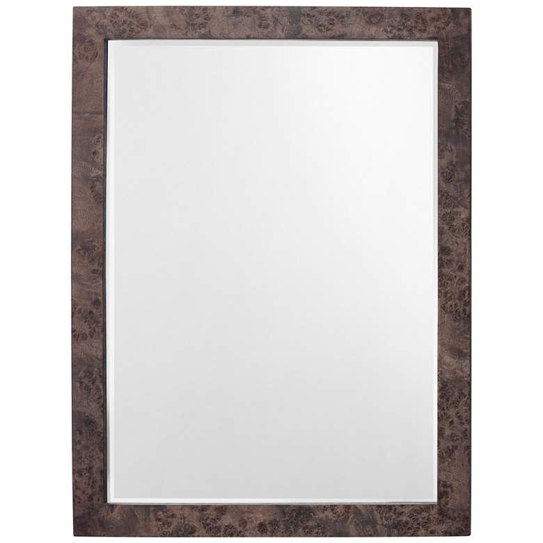 Image 2 Chandler Charcoal Wood 25 inch x 33 inch Rectangular Wall Mirror