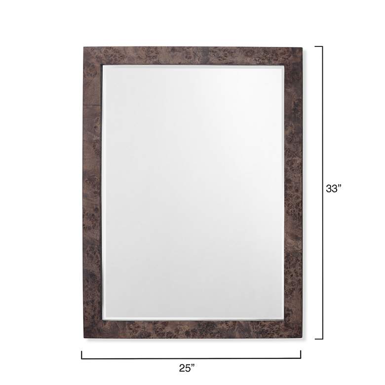 Image 5 Chandler Charcoal Wood 25 inch x 33 inch Rectangular Wall Mirror more views