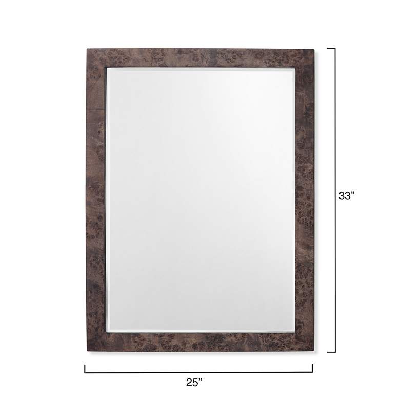 Image 5 Chandler Charcoal Wood 25" x 33" Rectangular Wall Mirror more views