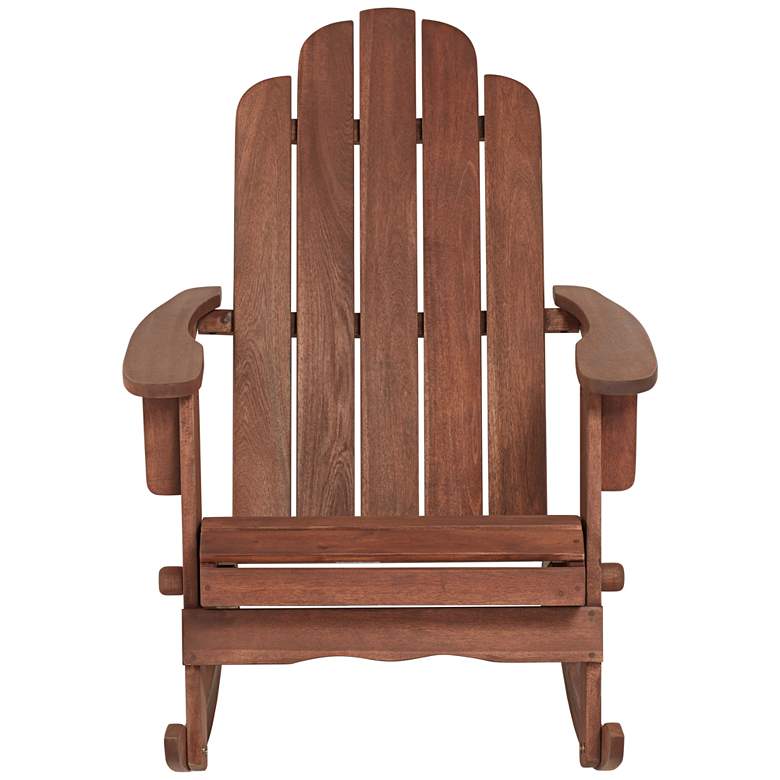Image 4 Chandler Dark Natural Adirondack Rocking Chairs Set of 2 more views