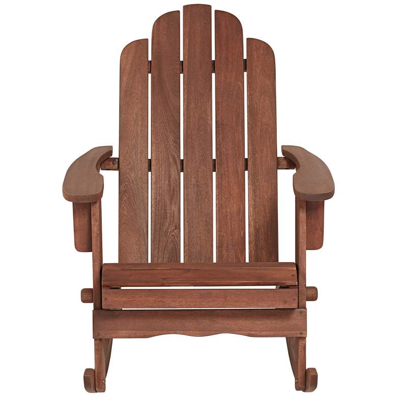 Image 3 Chandler Dark Natural Adirondack Rocking Chairs Set of 2 more views