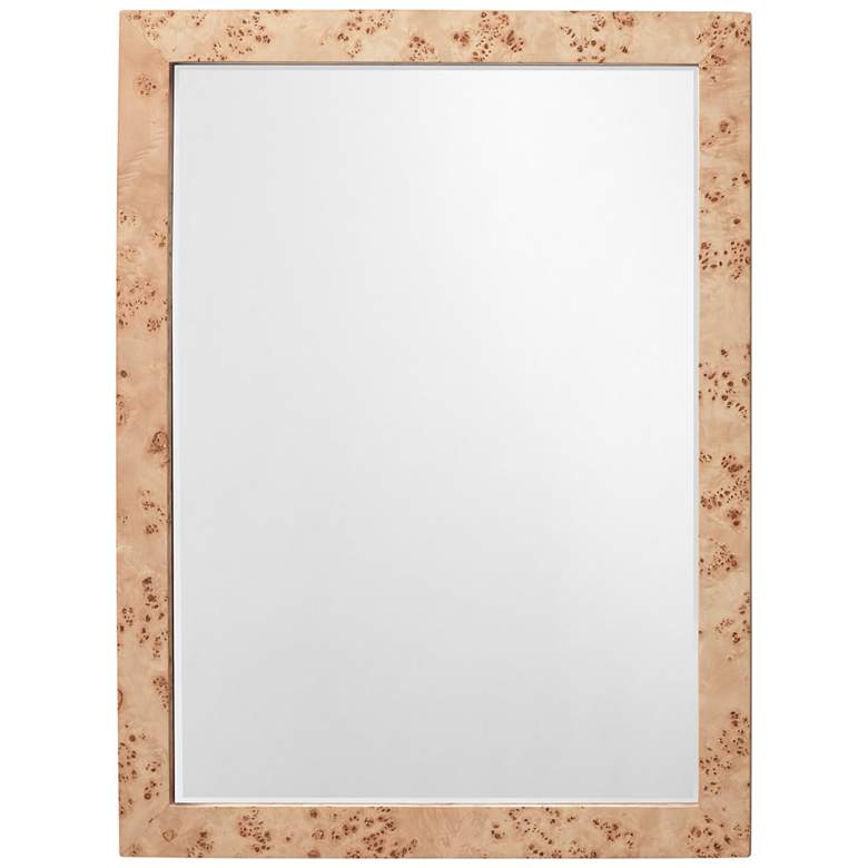 Image 2 Chandler Natural Burl Wood 25" x 33" Rectangular Wall Mirror