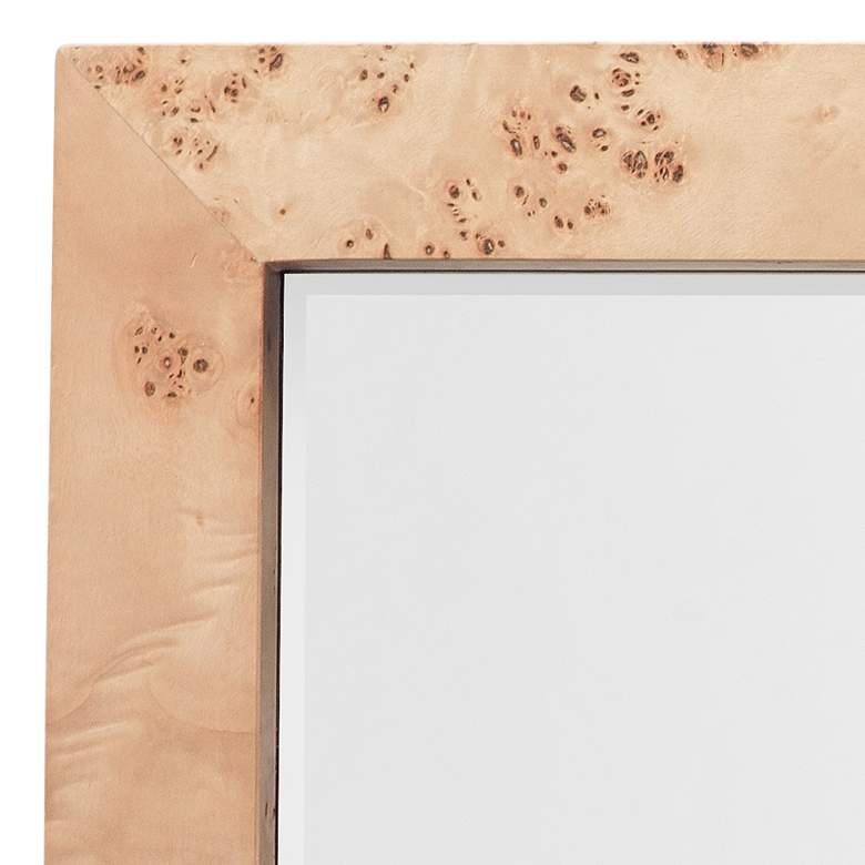 Image 3 Chandler Natural Burl Wood 25" x 33" Rectangular Wall Mirror more views