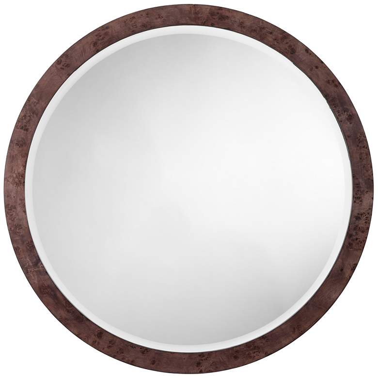 Image 1 Chandler Round Mirror, Charcoal