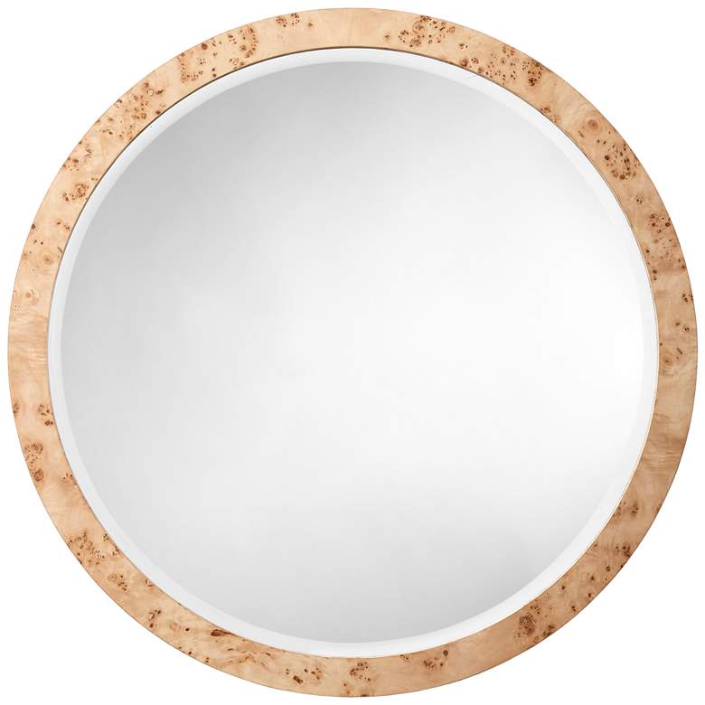Image 1 Chandler Round Mirror, Natural