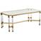 Chandon 48" Wide Clear Glass Luxe Coffee Table
