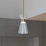 1_Chandra 13.75"H x 7.88"W 1-Light Mini Pendant in Aged Brass