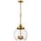 Chandra 13" Wide 4-Light Pendant - Burnished Brass