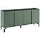 Chandra 60" Wide Sage Green Wood 4-Door Buffet