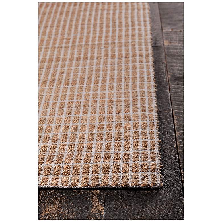 Chandra Abacus 5&#39;x7&#39;6 inch Silver Hand-Woven Area Rug more views