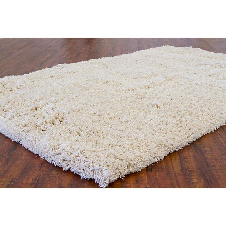 Image 4 Chandra Ambiance AMB4200 5'x7'6" Ivory Shag Area Rug more views