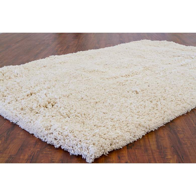 Image 4 Chandra Ambiance AMB4200 5&#39;x7&#39;6 inch Ivory Shag Area Rug more views