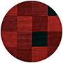 Thumbnail1 of Chandra ANT109 7'9"x7'9" Round Red and Black Area Rug