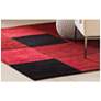 Thumbnail3 of Chandra ANT109 7'9"x7'9" Round Red and Black Area Rug more views