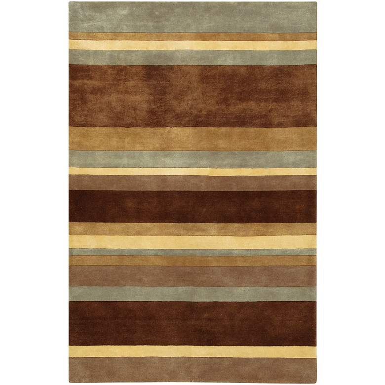 Image 1 Chandra Antara ANT106 5'x7'6" Striped Wool Area Rug