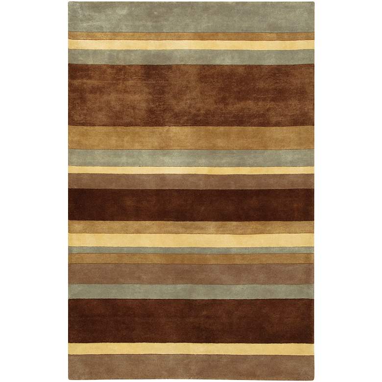 Image 1 Chandra Antara ANT106 5&#39;x7&#39;6 inch Striped Wool Area Rug