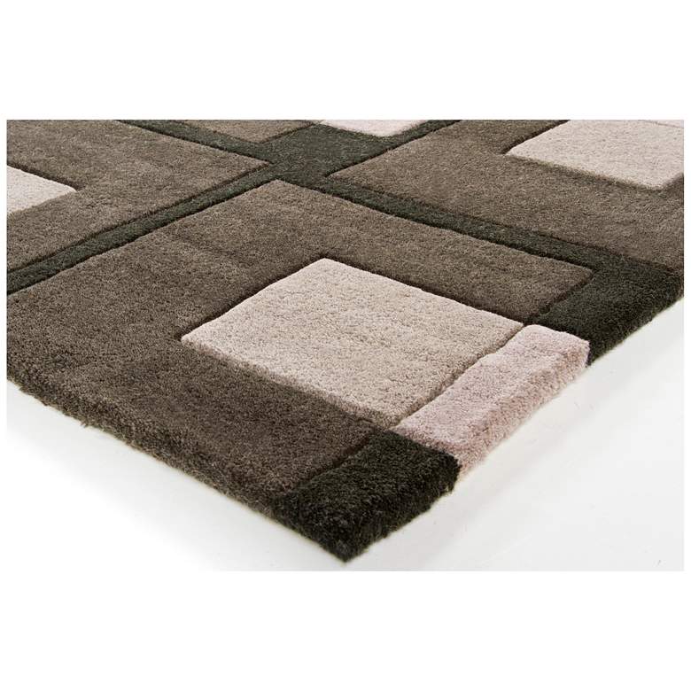 Image 2 Chandra Bense Garza BEN3009 5&#39;x7&#39;6 inch Gray Wool Area Rug more views