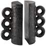 Chandra Bookend Set (Blackened Zinc)