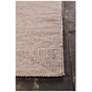Chandra Bristol 5&#39;x7&#39;6" Brown and White Wool Area Rug
