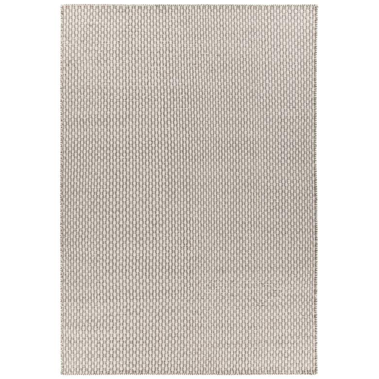 Image 1 Chandra Bristol 5&#39;x7&#39;6 inch Gray and White Wool Area Rug