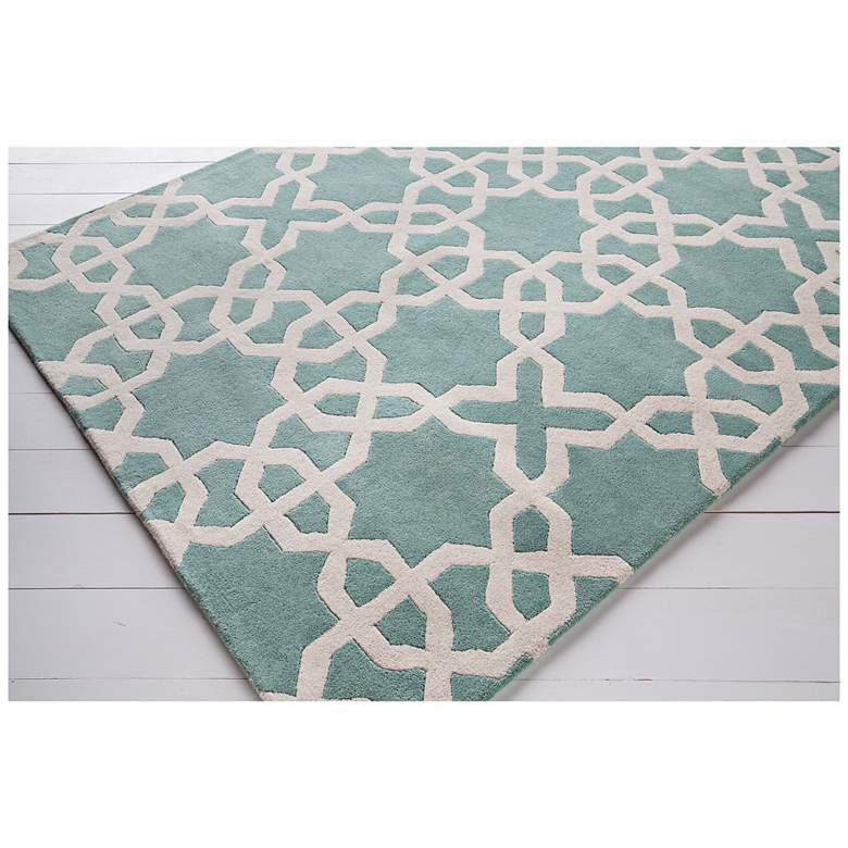 Image 2 Chandra Davin DAV25800 5&#39;x7&#39; Mint Wool Area Rug more views