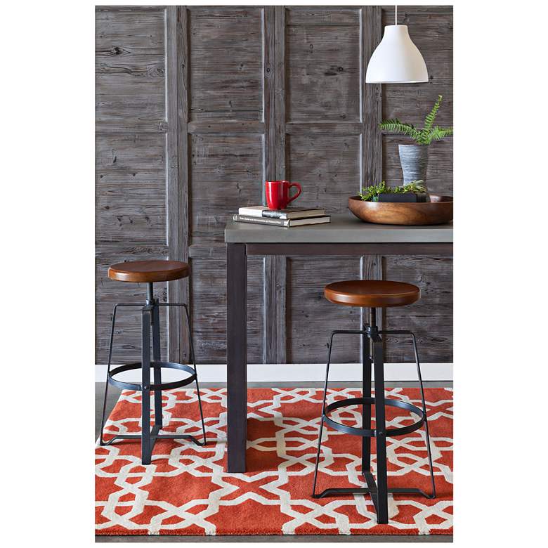 Image 2 Chandra Davin DAV25805 5'x7' Red Wool Area Rug more views