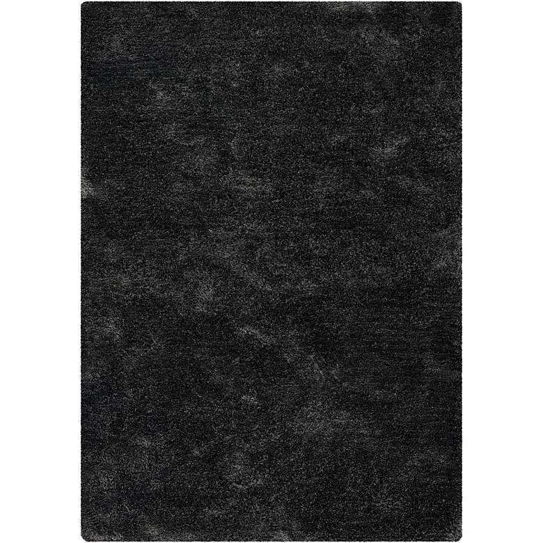 Image 1 Chandra Edina EDI18400 5'x7'6" Charcoal Shag Area Rug