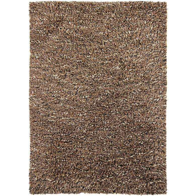 Image 1 Chandra Estilo EST18501 5'x7'6" Brown Shag Rug