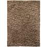 Thumbnail1 of Chandra Estilo EST18501 7'9"x10'6" Brown Shag Rug