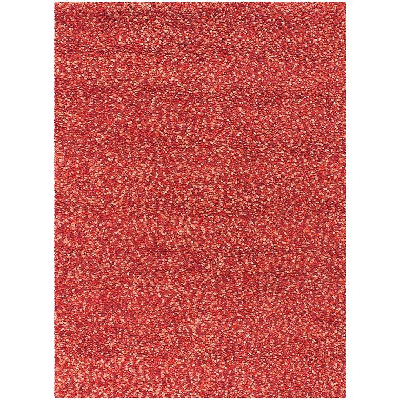 Image 1 Chandra Gems GEM9600 5'x7'6" Red and Purple Shag Rug