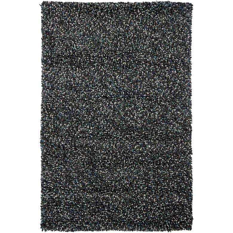 Image 1 Chandra Gems GEM9601 5'x7'6" Gray and Blue Shag Rug