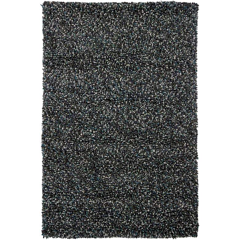 Image 1 Chandra Gems GEM9601 5&#39;x7&#39;6 inch Gray and Blue Shag Rug