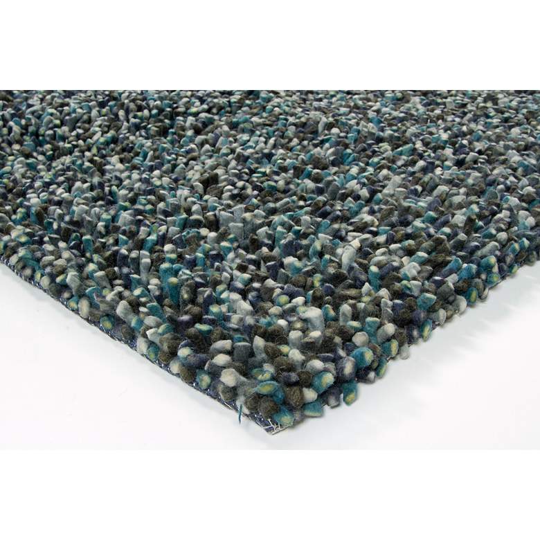 Image 2 Chandra Gems GEM9601 5&#39;x7&#39;6 inch Gray and Blue Shag Rug more views