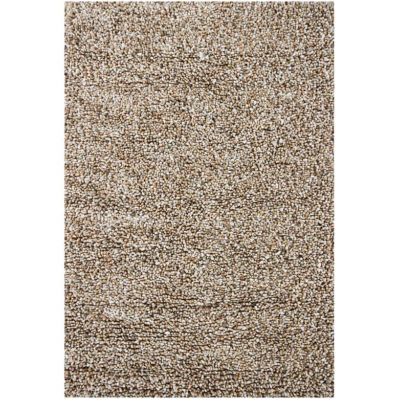Image 1 Chandra Gems GEM9603 5'x7'6" Taupe and Ivory Shag Rug