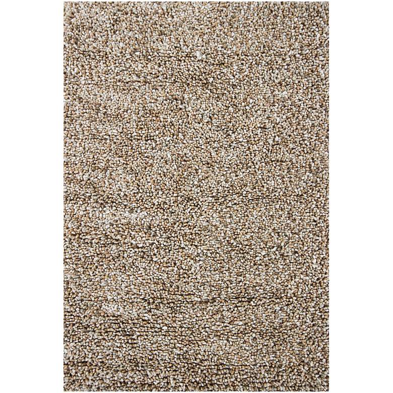 Image 1 Chandra Gems GEM9603 5&#39;x7&#39;6 inch Taupe and Ivory Shag Rug